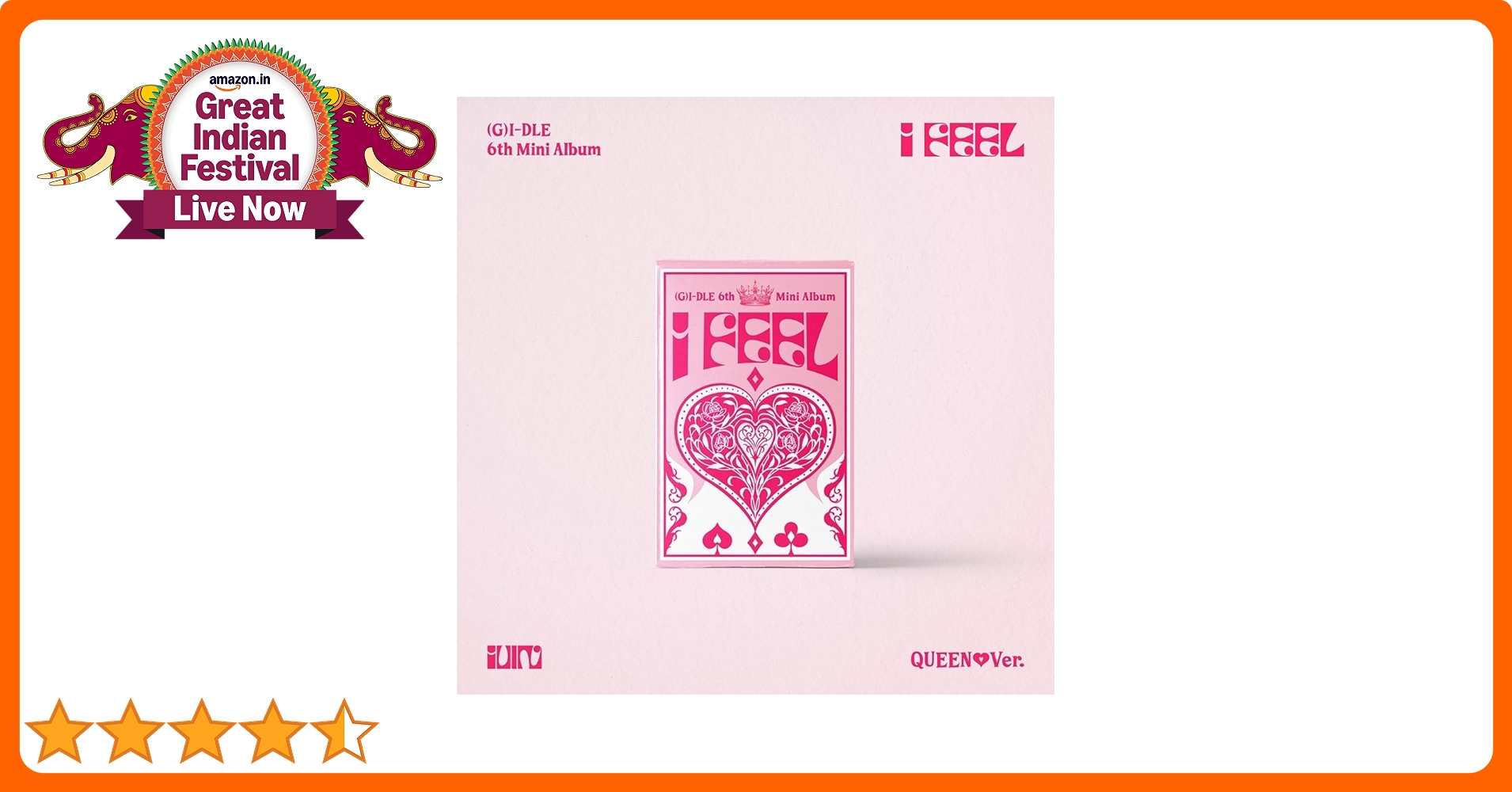 (G)I-DLE gidle I FEEL 新品未開封 3形態セット Queen G)I-DLE｜韓国6枚目のミニアルバム『I feel』リリース！ - TOWER